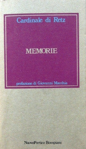 Memorie. Traduzione di Domenico Bartoli e Cesare Giardini. Prefazione di …