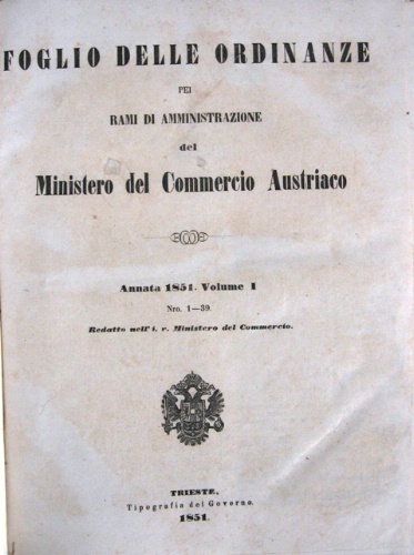 Foglio delle ordinanze peri rami di amministrazione del Ministero del …
