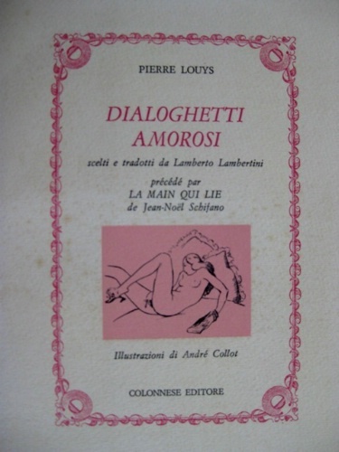 Dialoghetti amorosi. Scelti e tradotti da Lambeto Lambertini. Précédé par …