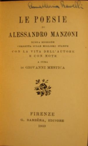 Le poesie. Nuova edizione corretta sulle migliori stampe con la …