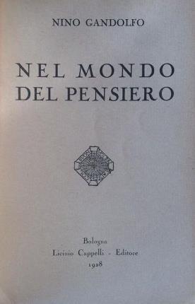 Nel mondo del pensiero.