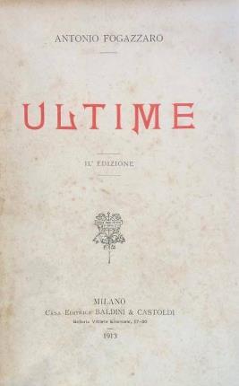 Ultime. II edizione.