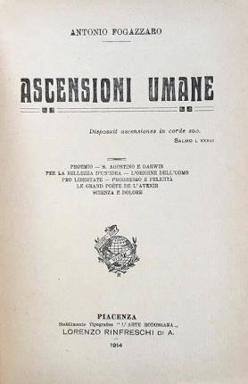 Ascensioni umane. Proemio - S. Agostino e Darwin - Per …