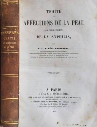 Traité des affections de la peau symptomatiques de la syphilis.