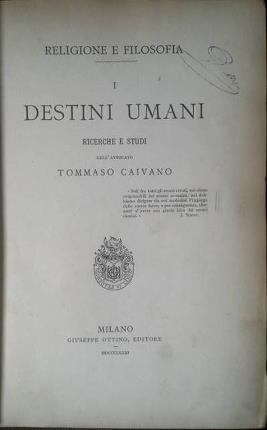 I destini umani.