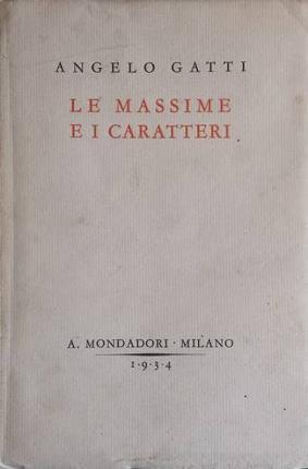 Le massime e i caratteri.