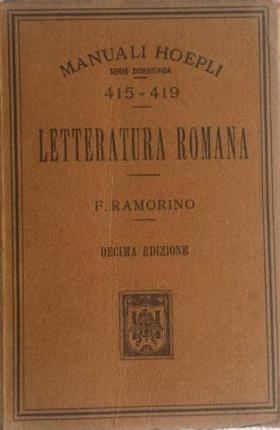 Letteratura romana. Decima edizione riveduta e corretta.