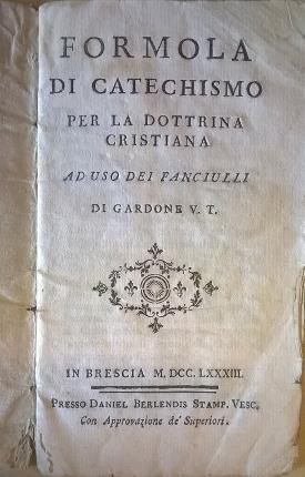 Formola di catechismo per la dottrina cristiana ad uso dei …
