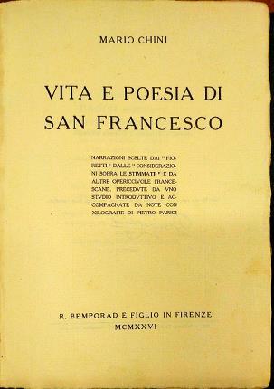 "Vita e poesie di San Francesco. Narrazioni scelte dai "Fioretti" …
