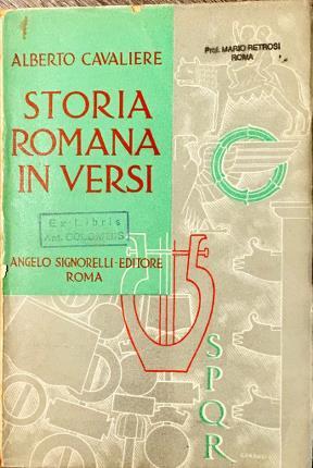 Storia romana in versi. Storia romana in versi.