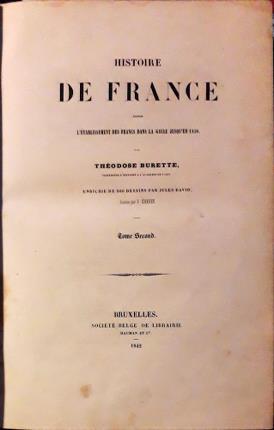 Historie de France. L'établissement des francs dans la gaule jusqu'en …