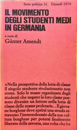 Il movimento degli studenti medi in Germania. A cura di …