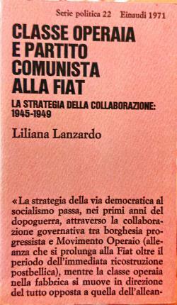 Classe operaia e partito comunista alla FIAT. La strategia della …