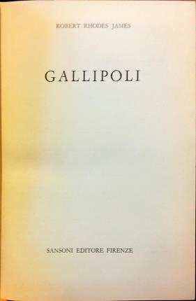 Gallipoli.