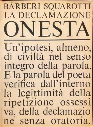La declamazione onesta.