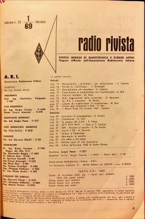 Radio rivista. 1969 – 1970. Rivista mensile di Radiotecnica e …