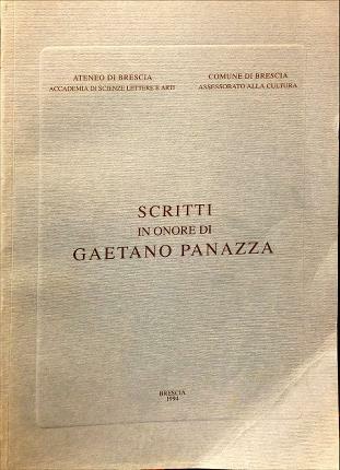 Scritti in onore di Gaetano Panazza.