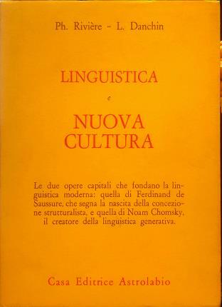 Linguistica e nuova cultura.