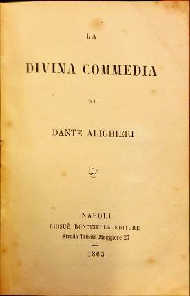 La Divina Commedia.