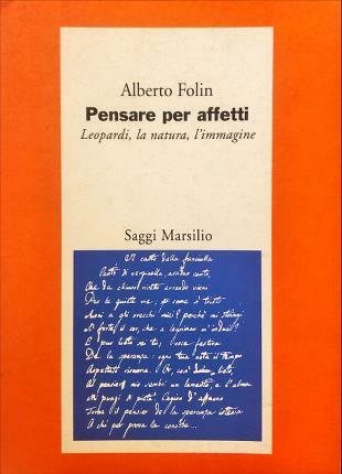 Pensare per affetti. Leopardi, la natura, l’immagine.