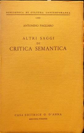Altri saggi di critica semantica.