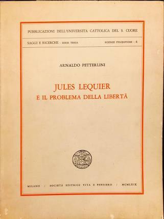 Jules Lequier e il problema della libertà.