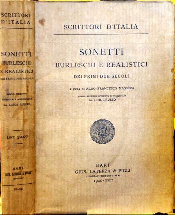 Sonetti burleschi e realistici dei primi due secoli. A cura …