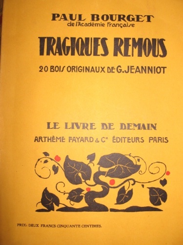 Tragiques remous. 20 bois originaux de G. Jeanniot.