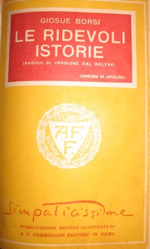 Le ridevoli istorie. "Saggio di versione dei "Contes drolatiques" di …