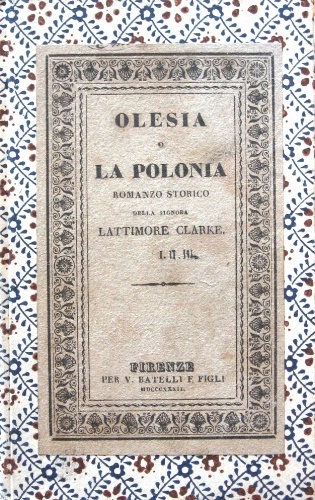 Olesia. O la Polonia. Romanzo storico.