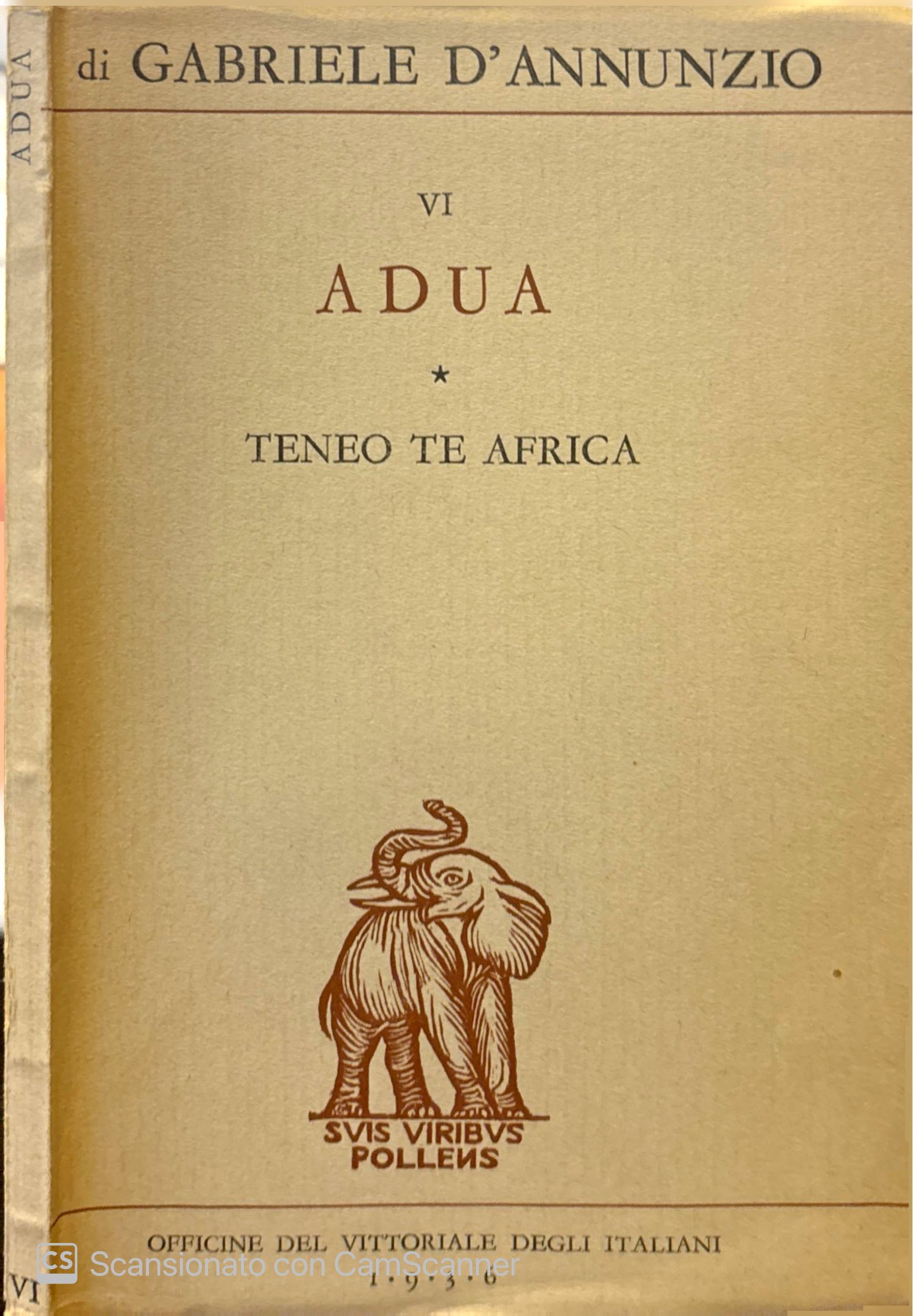 Adua. Teneo te Africa.