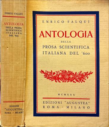 Antologia della prosa scientifica italiana del'600.