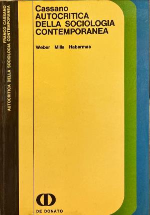 Autocritica della sociologia contemporanea.