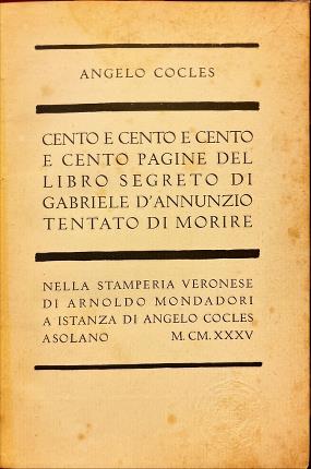 Cento e cento e cento e cento pagine del libro …