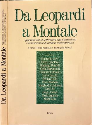 Da Leopardi a Montale.