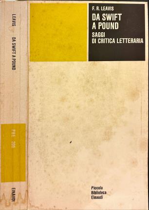Da Swift a Pound. Saggi di critica letteraria.