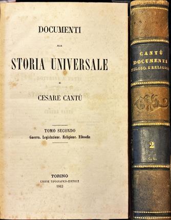 Documenti alla Storia Universale di Cesare Cantù. Tomo secondo in …