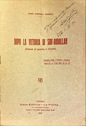 Dopo la vittoria di Sidi-Abdallah. (Visioni di guerra e ricordi).