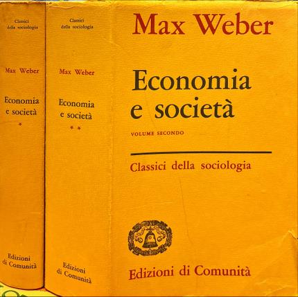 Economia e società. Due volumi.