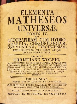 Elementa matheseos universae. Tomus IV.
