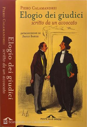 Elogio dei giudici scritto da un avvocato.