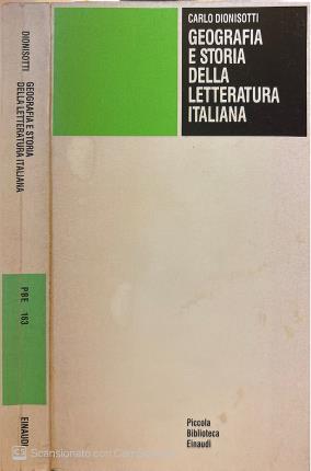 Geografia e storia della letteratura italiana.