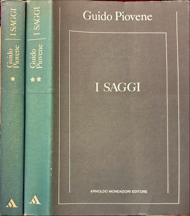 I saggi. Guido Piovene. Due volumi.