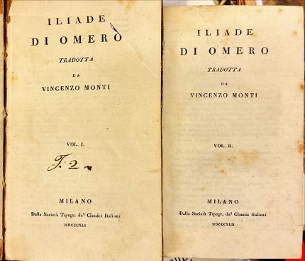 Iliade. Due volumi.