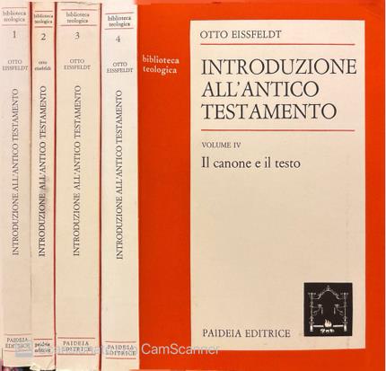 Introduzione all'Antico Testamento. Quattro volumi.