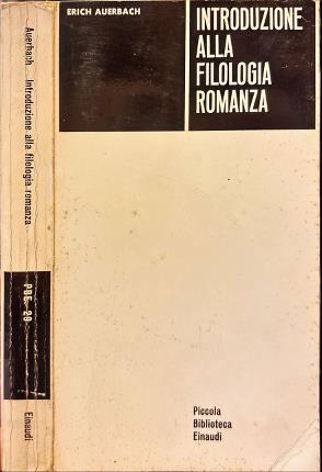 Introduzione alla filologia romanza.