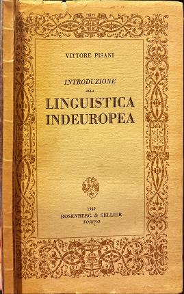 Introduzione alla linguistica indeuropea.