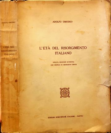 Letà del Risorgimento italiano.