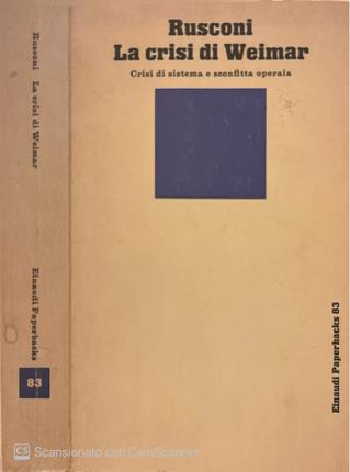 La crisi di Weimar.
