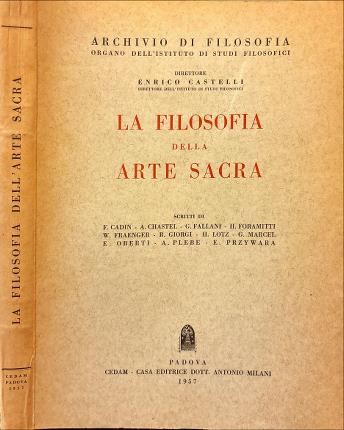 La filosofia della arte sacra.